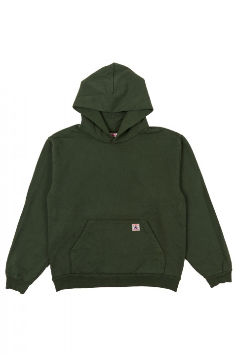 Randy's Garments Heavyweight Cross-Neck Hoodie Hunter Green