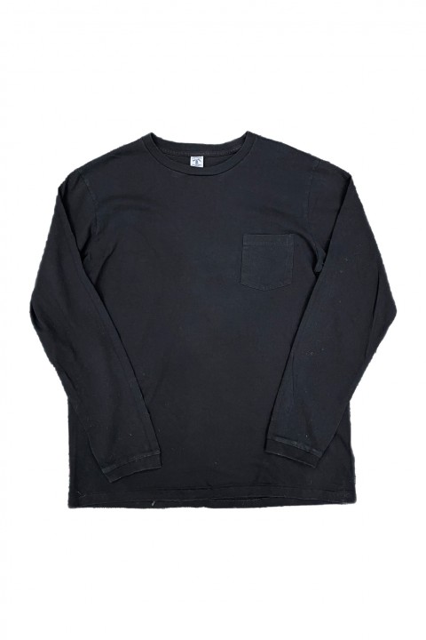 Velva Sheen L/S Pocket T-Shirt Black Indigo