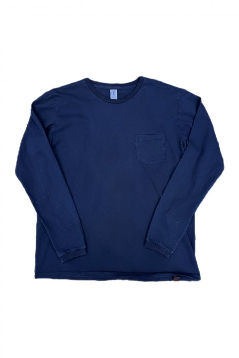 Velva Sheen L/S Pocket T-Shirt Blue Indigo