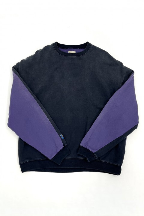 Kapital Fleece Knit 2Tones Remake BIG SWT (BONE) Black x Purple