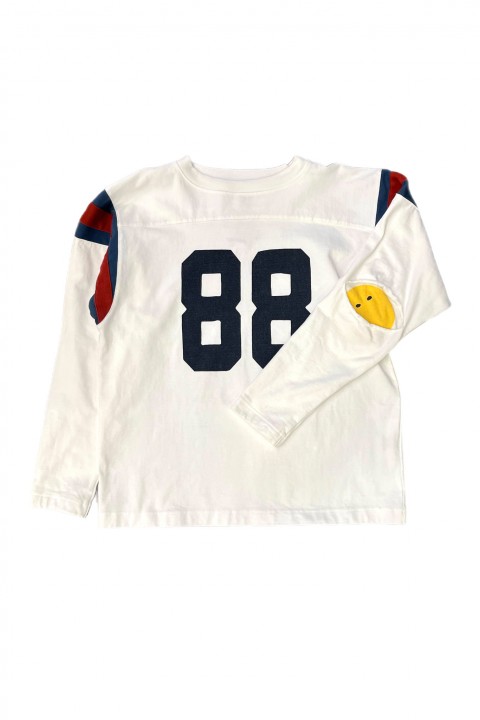 Kapital 16/- Dense Jersey Elbow-Rip Football T (88) White