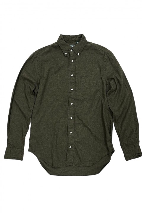 Gitman Bros. Vintage Long Sleeve Button Down Olive Classic Flannel