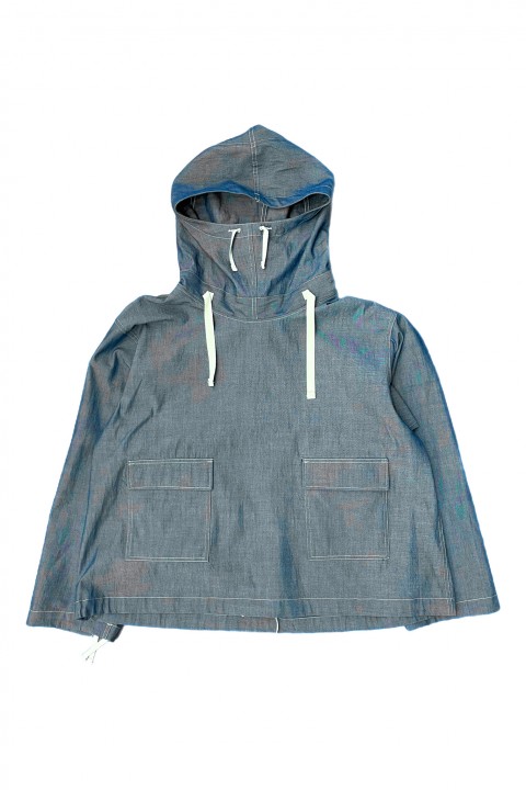 Engineered Garments Workaday Salvage Smock Indigo Cotton Chambray