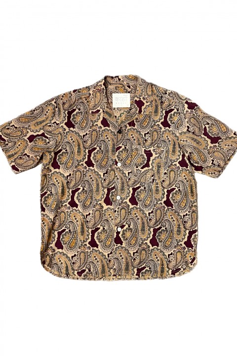 Kardo Ronen Camp Shirt Paisley Block Print