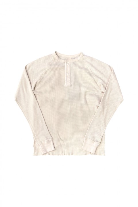 Heimat Cotton Waffle Henley Seashell