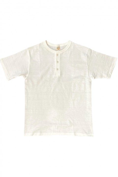 Warehouse & Co. Lot 4601 Henley Neck T-Shirt Off White