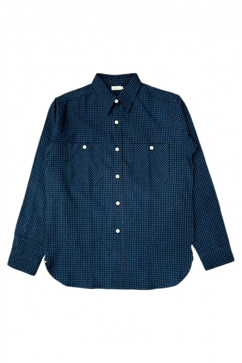 Warehouse & Co. Lot. 3055 Work Shirt Blue Gingham Check