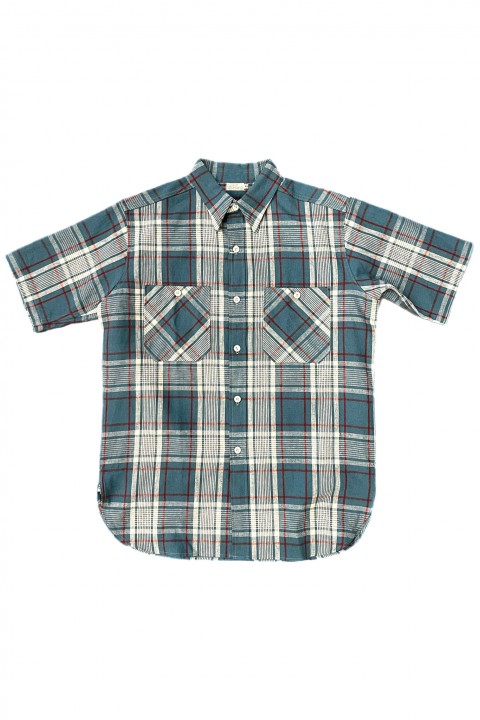 Warehouse & Co. Lot. 3056 S/S Work Shirt Sax Check