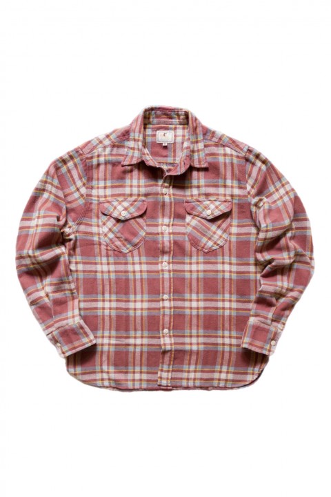 Wythe Washed Flannel Workshirt Autumn Rust