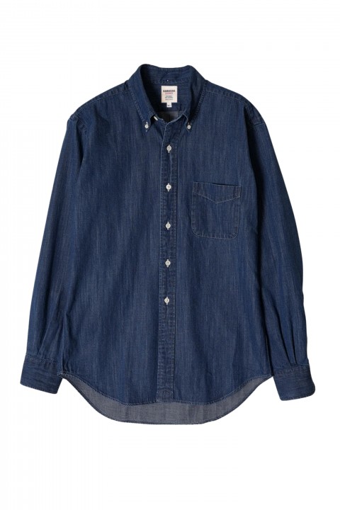 Nanamica COOLMAX Stripe Jersey L/S Tee Navy x White - Made in