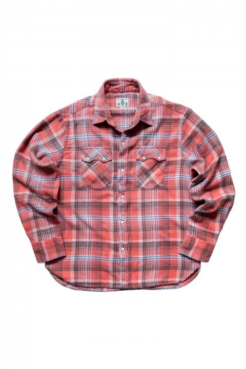 Wythe Washed Flannel Pearlsnap Shirt Cactus Flower Plaid