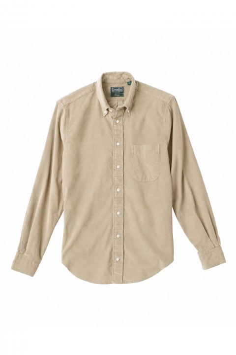 Gitman Bros. Vintage Long Sleeve Button Down Tan Japanese Corduroy